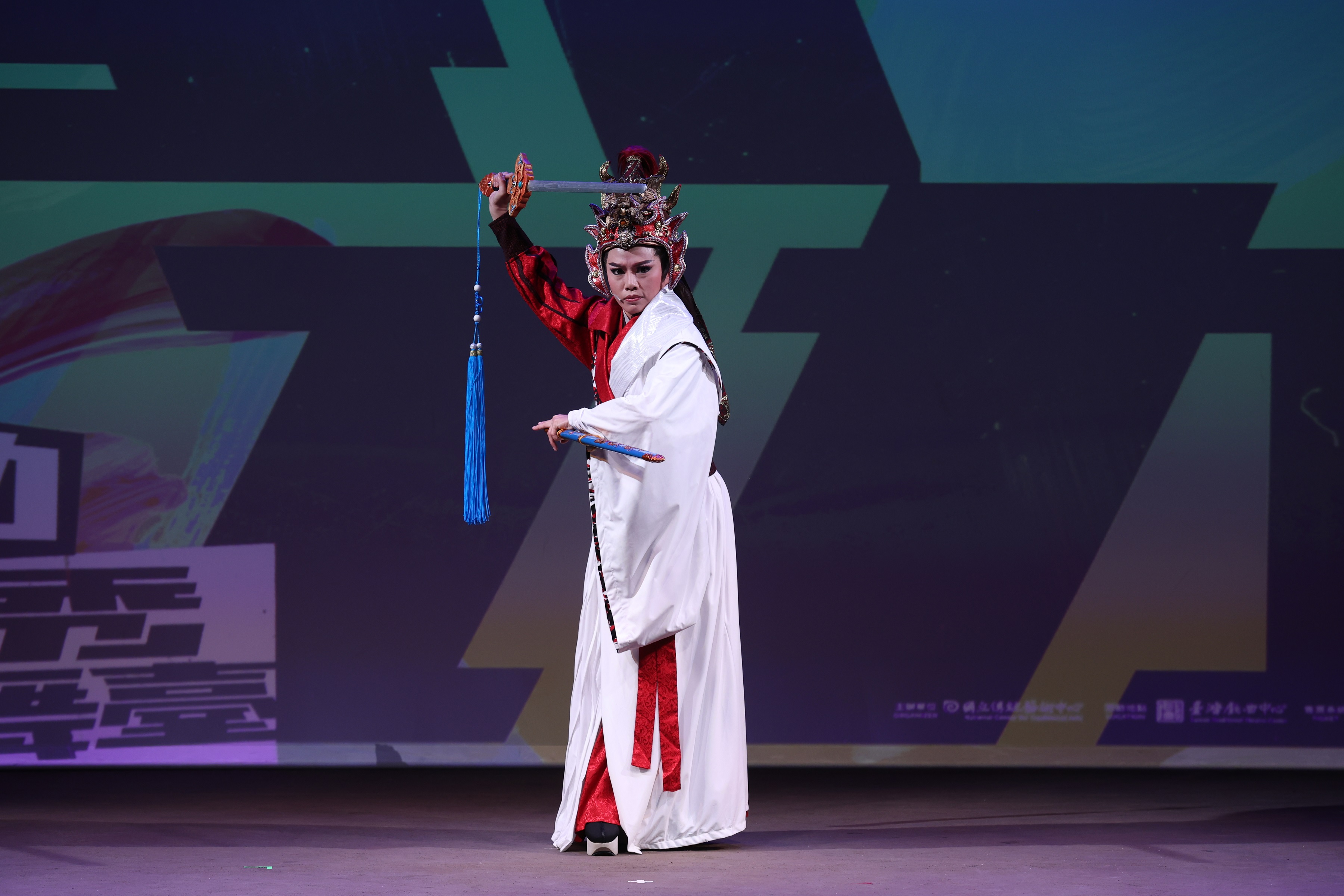 正明龍歌劇團《韓信設窖安軍心》張燕玲演出韓信，吟出千古名將之掙扎