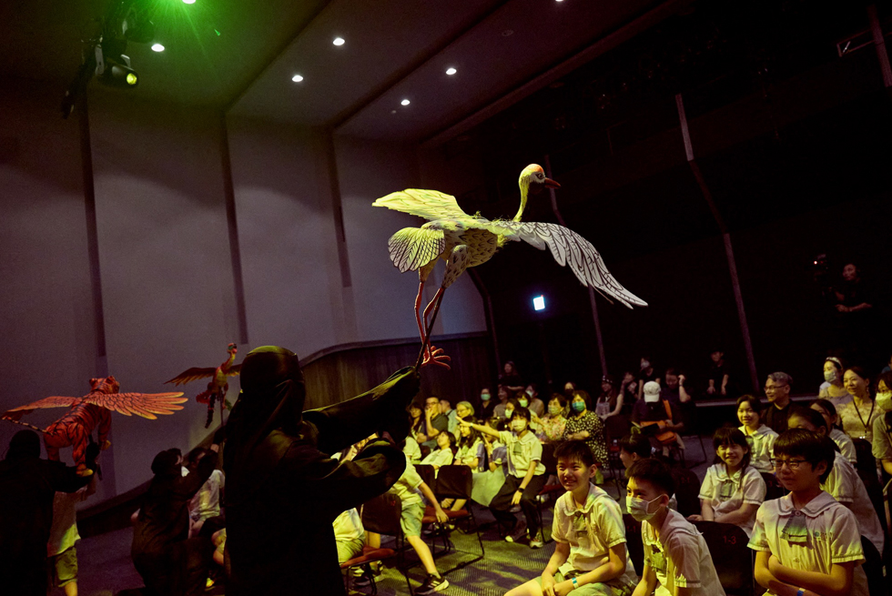 「兒童布袋戲劇本創作推廣計劃」是傳藝中心傾全力從零打造真正屬於兒童的布袋戲作品（圖為第一屆得獎作品成果試演現場。）